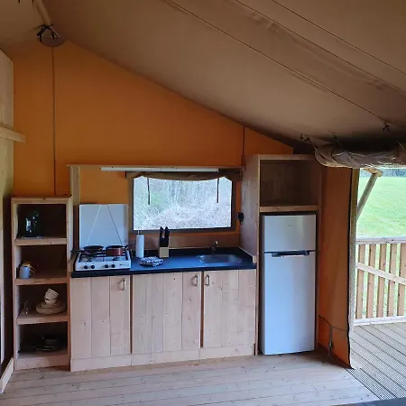 럭셔리텐트 Luxury Safari Tents At Moulin Du Pommier Glamping & Saulgond
