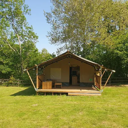 럭셔리텐트 Luxury Safari Tents At Moulin Du Pommier Glamping & Saulgond