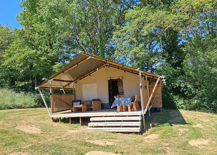 Campismo de Luxo Luxury Safari Tents At Moulin Du Pommier Glamping &